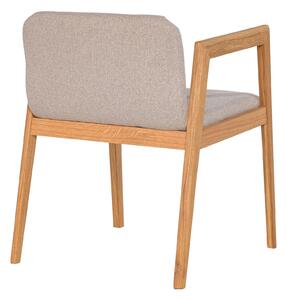 Židle s područkami ID s béžovým polstrováním