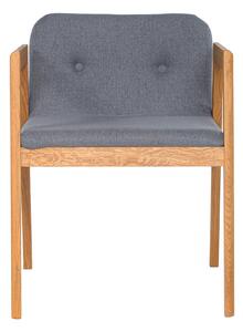 Židle s područkami ID s šedým polstrováním