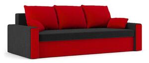 Velká rozkládací pohovka PANAMA model 2 Černá/červená