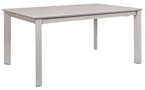 Šedý hliníkový zahradní rozkládací stůl Bizzotto Konnor 160/240 x 100 cm