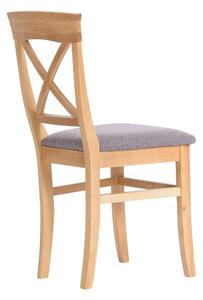 Polstrovaná židle Torino jasan šedá látka