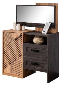 Komoda Artas 307 (antracit + hnědá). Akce -20%