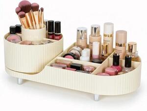 Organizér na make-up, otočný o 360 stupňů – multifunkční kosmetický stojan – šetří prostor – ideální na toaletní stolek