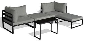 Vikio Zahradní set 2+1 světle šedá látka AZS105SS