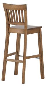 Barová lakovaná dubová židle Raines rustik