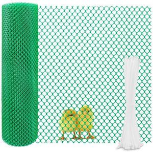 Plastový plot 40 cm × 3 m - PE plast - neprůstřelné počasí - ideální pro kuřata a kočky - Vemera