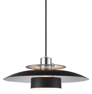 Závěsná svítidlo Halo Design, Černá, Obývací pokoj, Kov