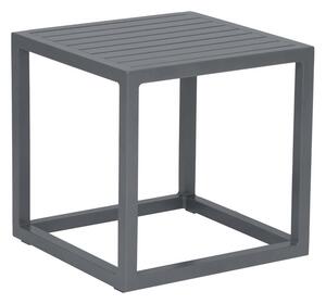 Stern Hliníkový odkládací boční stolek Robin, Stern, čtvercový 40x40x40 cm, hliníkový rám, hliníkové lamely, barva šedá (graphite)