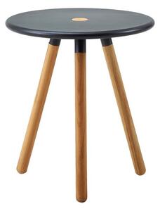 Cane-line Odkládací stolek/podnožka/stolička Area, Cane-line, kulatý 40x47 cm, rám teak, deska hliník barva white