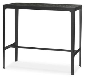 Cane-line Barový stůl Cut, Cane-line, obdélníkový 120x60x105 cm, rám hliník barva black, deska hliník barva black