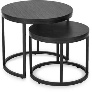Set 2 konferenčních stolků Metacion (černá). Akce -20%