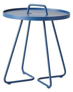 Cane-line Hliníkový odkládací boční stolek S On-the-move, Cane-line, kulatý 44x54 cm, hliník barva dusty blue