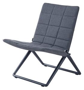 Cane-line Skládací nízká židle Traveller, Cane-line, 61x72x78 cm, rám hliník, potah venkovní látka AirTouch grey