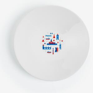 Porcelánový talířek Praha