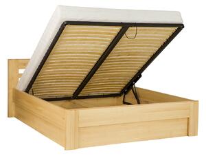 LK111-200 BOX dřevěná postel masiv buk Drewmax (Kvalitní nábytek z bukového masivu)