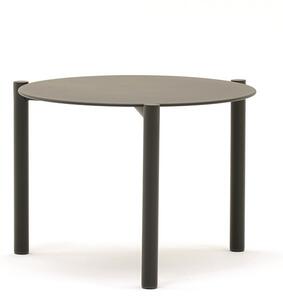 Varaschin Hliníkový odkládací boční stolek Bahia, Varaschin, kulatý 56x37 cm, barva dle vzorníku