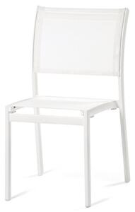 Varaschin Hliníková stohovatelná jídelní židle Victor, Varaschin, 48x57x86 cm, rám hliník, výplet Batyline nebo Texture, barva dle vzorníku, bez sedáku
