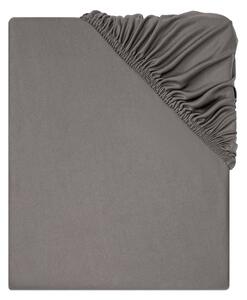 LIVARNO home Žerzejové napínací prostěradlo, 90-100 x 200 cm (tmavě šedá) (100347698004)