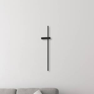 Milagro Lighting LED nástěnné světlo Vision, výška 90 cm, kov, černé, 3 000 K, Černá, Obývací pokoj / jídelna, kov, Moderní, Nástěnné svítidlo