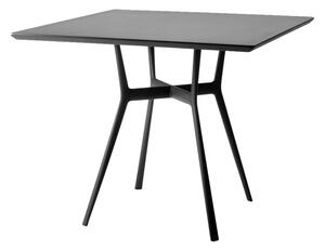 Tribu Jídelní stolek Branch, Tribu, čtvercový 80x80 cm, rám hliník barva wenge, deska žula