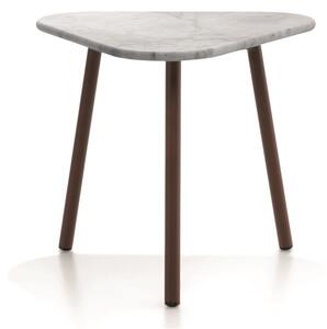 Roda Odkládací stolek Piper, Roda, trojúhelníkový 60x53 cm, rám lakovaný hliník barva dle vzorníku, deska kámen dekor dle vzorníku