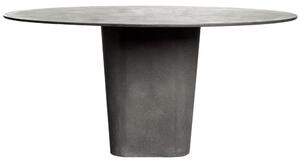Tribu Betonový jídelní stůl Tao, Tribu, kulatý 160x74 cm, odlehčený beton barva linen