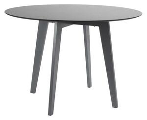 Stern Hliníkový jídelní stůl, Stern, kulatý 110x75 cm, rám lakovaný hliník šedočerný (anthracite), HPL deska Silverstar 2.0 dekor Cement