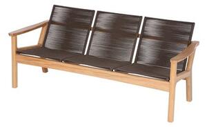 Barlow Tyrie Teakové 3-místné sofa Monterey, Barlow Tyrie, 194x81x82 cm, rám teak, výplet lankový barva hnědá, bez sedáků