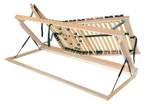 ECOMATRACE Polohovací lamelový rošt PORTOFLEX KOMBI P HN pravý s úložným prostorem 90x200