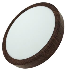 LED Stropní svítidlo LED/18W/230V 3000/4000/6500K pr. 23 cm hnědá