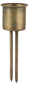 Zapichovací svícen na svíčku 2,2 cm Rustic Gold
