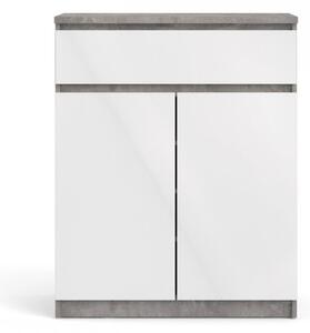 TVI Komoda Naia 76234 beton/ bílý lesk