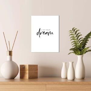 ASIR Obraz na MDF LIVE YOUR DREAM 30 x 40 cm