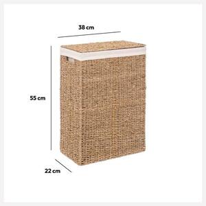 5five Simply Smart Koš na prádlo REED 40 L bavlněný rákos natural