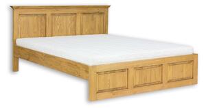 Drewmax LK702 90x200 cm - Dřevěná postel masiv jednolůžko (Kvalitní borovicová postel z masivu)
