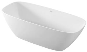 Polysan MEDINA volně stojící vana, solid surface, 165x70x52cm, bílá mat 92430