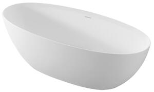 Polysan NOYA volně stojící vana, solid surface, 170x76x56cm, bílá mat 92330