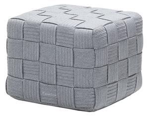 Cane-line Podnožka Cube, Cane-line, 48x48x39 cm, pásový výplet barva light grey