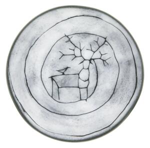 Pentik Talíř Posio 21 cm, šedý