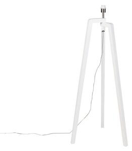Moderní stojací lampa bílá bez stínidla - Puros