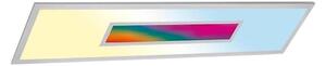 LED RGBW Stmívatelný panel LED/20W/230V stříbrná + dálkové ovládání