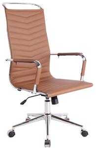 Kancelářská židle Clapgate - umělá kůže | světle hnědá