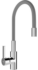 MEXEN - Flex dřezová baterie, chrom/ šedá 670900-06