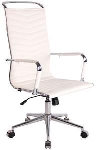Kancelářská židle Clapgate - umělá kůže | bílá
