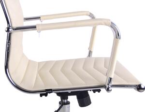 Kancelářská židle Clapgate - umělá kůže | krémová