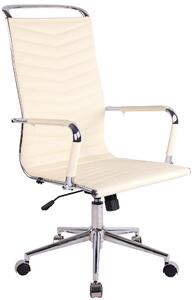 Kancelářská židle Clapgate - umělá kůže | krémová