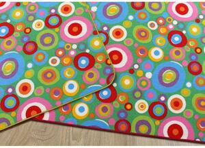 SPOLTEX Dětský kusový koberec Candy BARVA: Vícebarevný, ROZMĚR: 95x200 cm