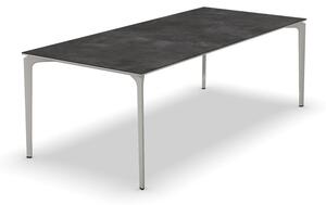 Fast Jídelní stůl Allsize, Fast, obdélníkový 221x101x74 cm, rám hliník barva powder grey, deska keramika kat. R1 barva Hazel