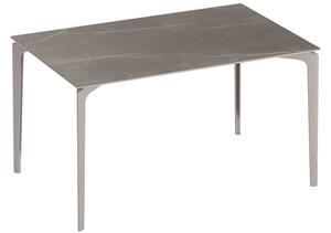Fast Jídelní stůl Allsize, Fast, obdélníkový 151x101x74 cm, rám hliník barva dle vzorníku, deska keramika dekor snow