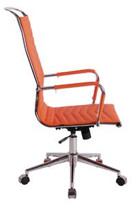 Kancelářská židle Clapgate - umělá kůže | oranžová